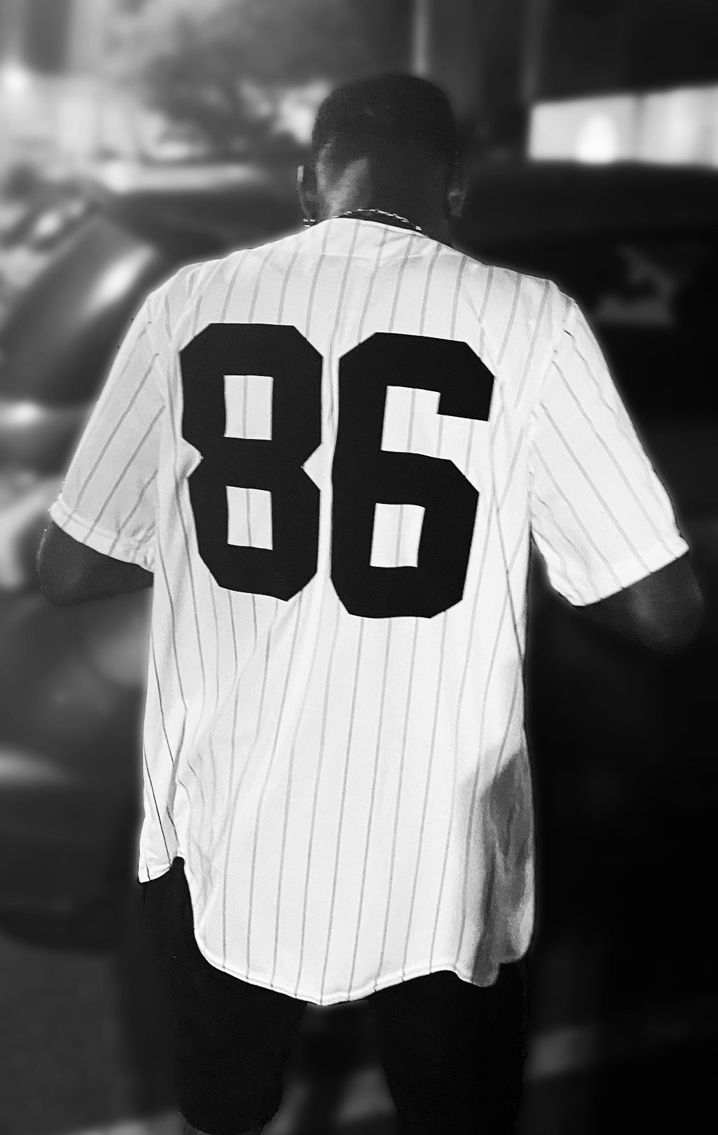 Narlly '86 Pinstripe Baseball Jersey: Celebrate D Roy's Legacy in True Baller Style!